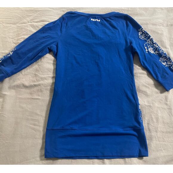 COOGI royal blue scripted top SZ L - Picture 5 of 7